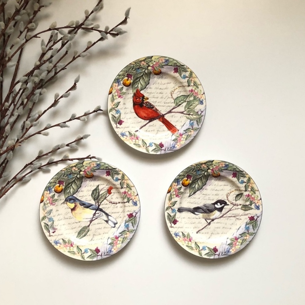 American Atelier Porcelain Plates 8” Morning Song